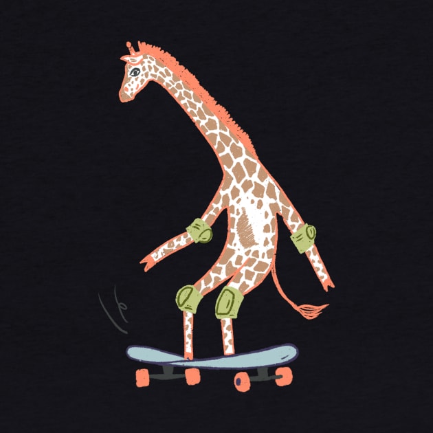 Skater Giraffe by Das Brooklyn